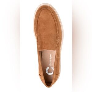 Journee Collection Women's Suede Slip-On Loafer in Tan